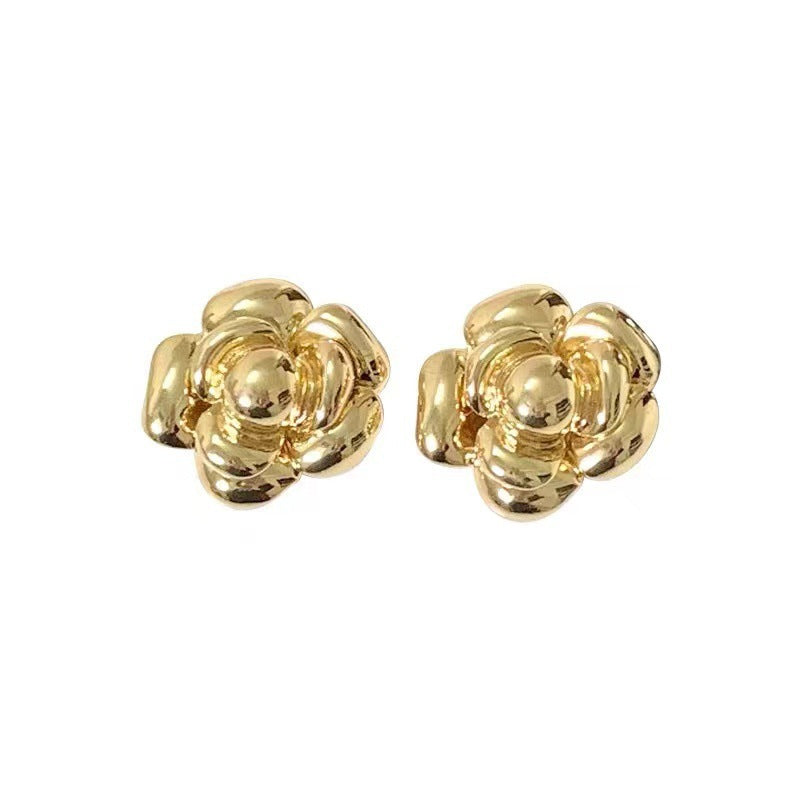 Retro Flower Statement Earrings