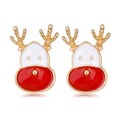 Christmas Snowflake Elk Earrings for Girls