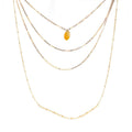 Link Chain Multi Layer Tassel Girls Pendant Necklace