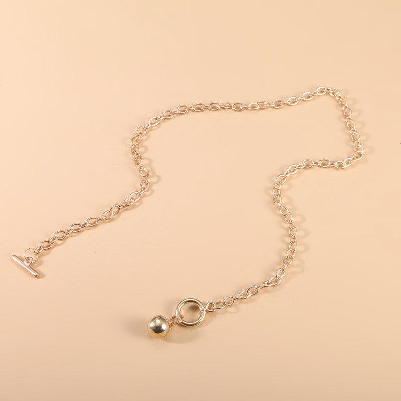 Round Beads Ball Pendent Necklace