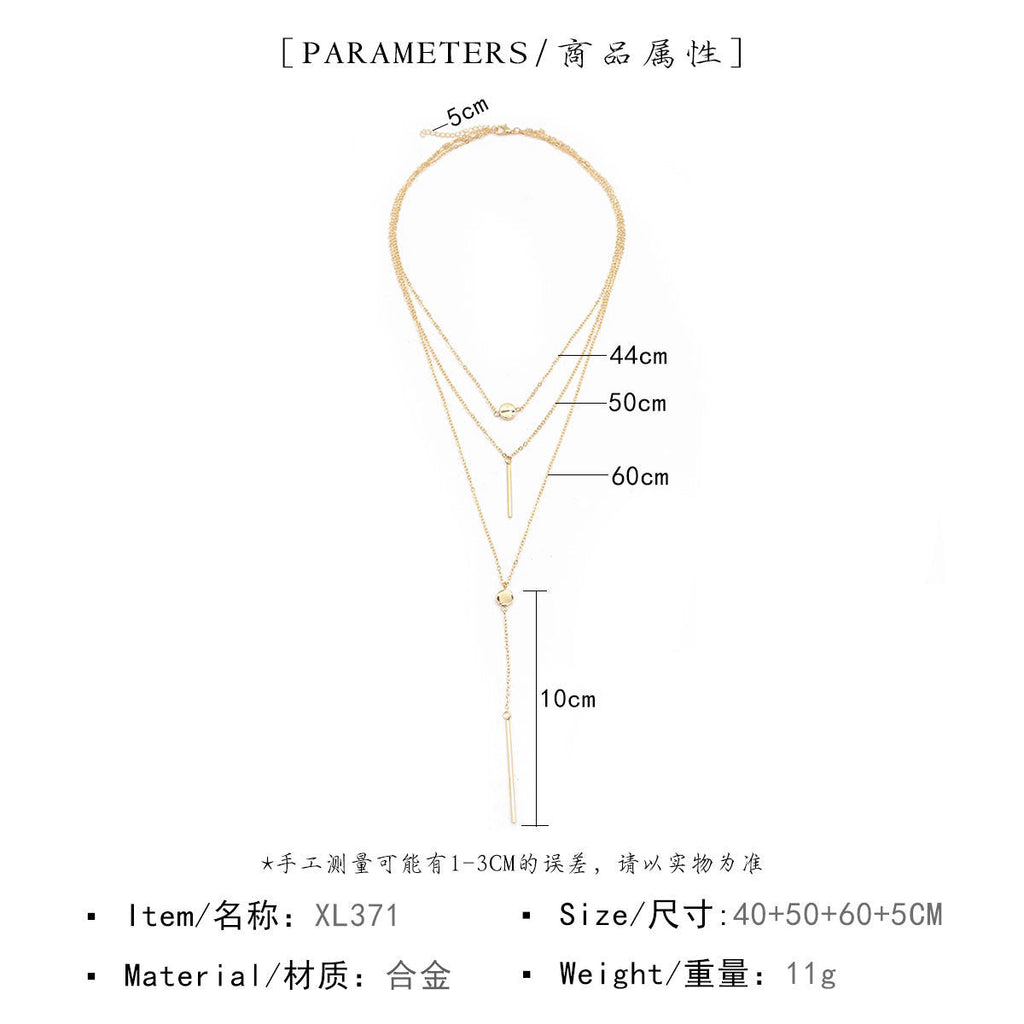Women Layered Choker Necklace Jewelry