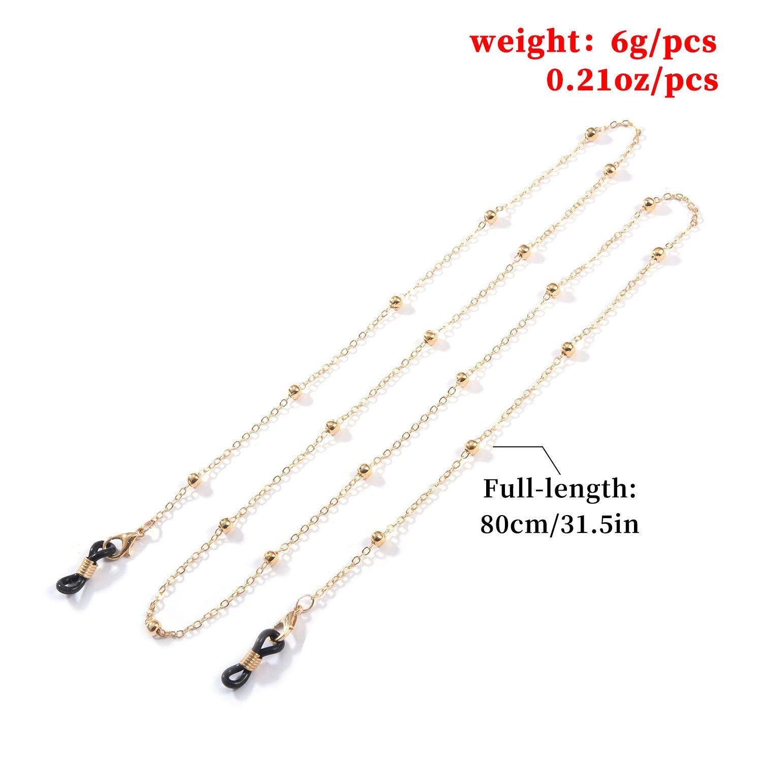 Eyeglasses Chain Plain Beaded Sunglasses Chain