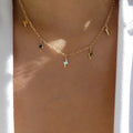 Tiny Lightning Charms Choker Necklace