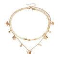 Multi-Layer Butterfly Pendant Necklace