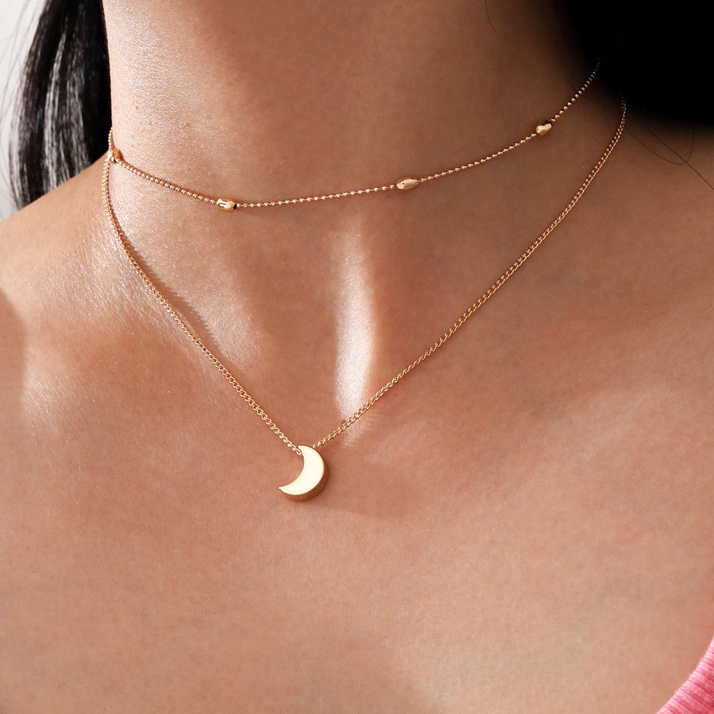 Moon Necklace Pendant Necklace Jewelry