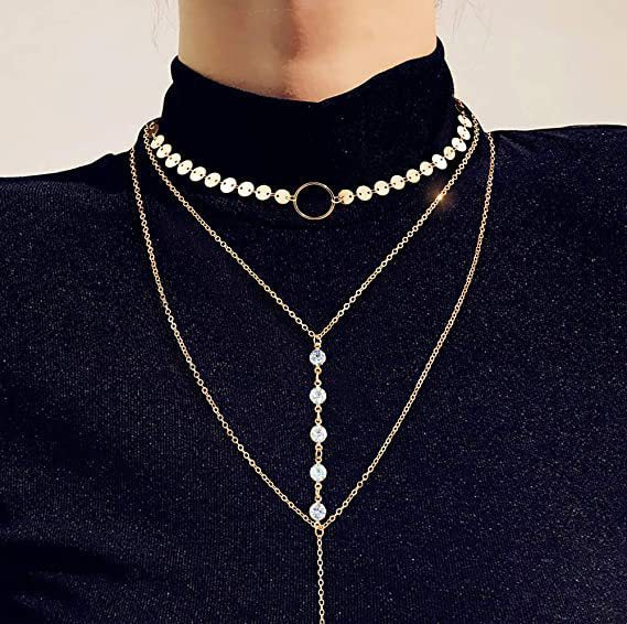 Round Stone Pendant Necklace