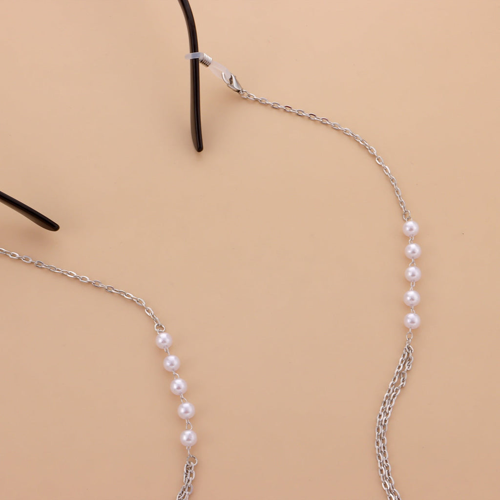 Pearl Beaded Sunglasses Chain Glasses Holder