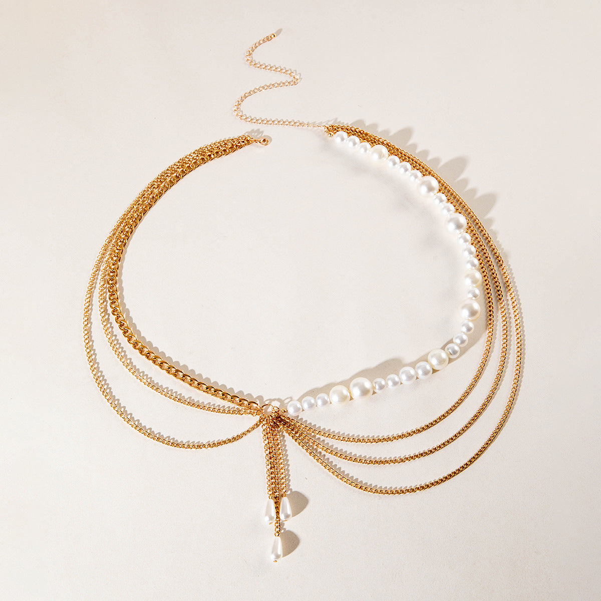 Bestone Rhinestone Chain Waist Multi-layer Body Chain
