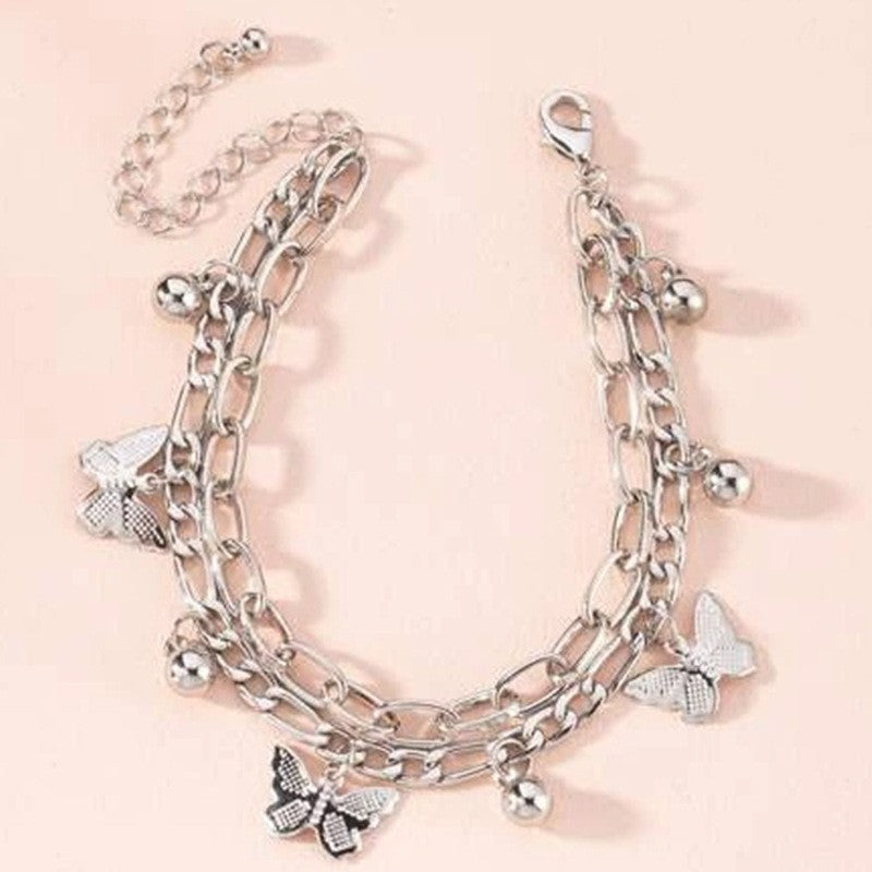 Bohemian Summer Bracelet for Women Girls Butterfly Pendant