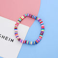 Polymer Clay Beads Bracelet Multicolor