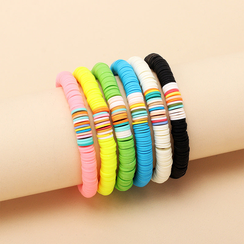 Elastic Soft Ceramic Boho Bracelet
