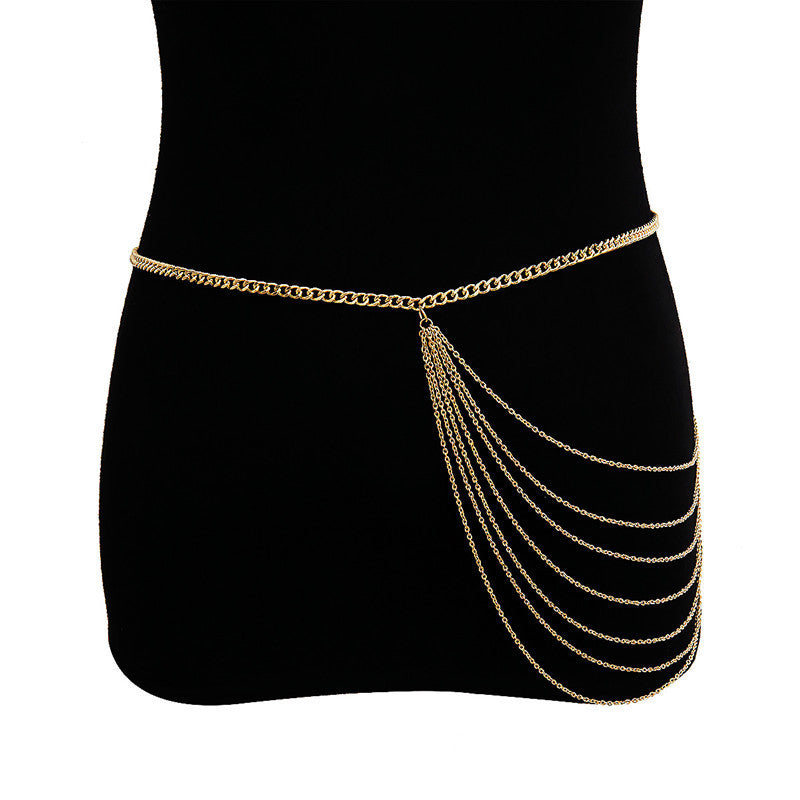Jean Chain Belt Layered Chunky Pants Chain