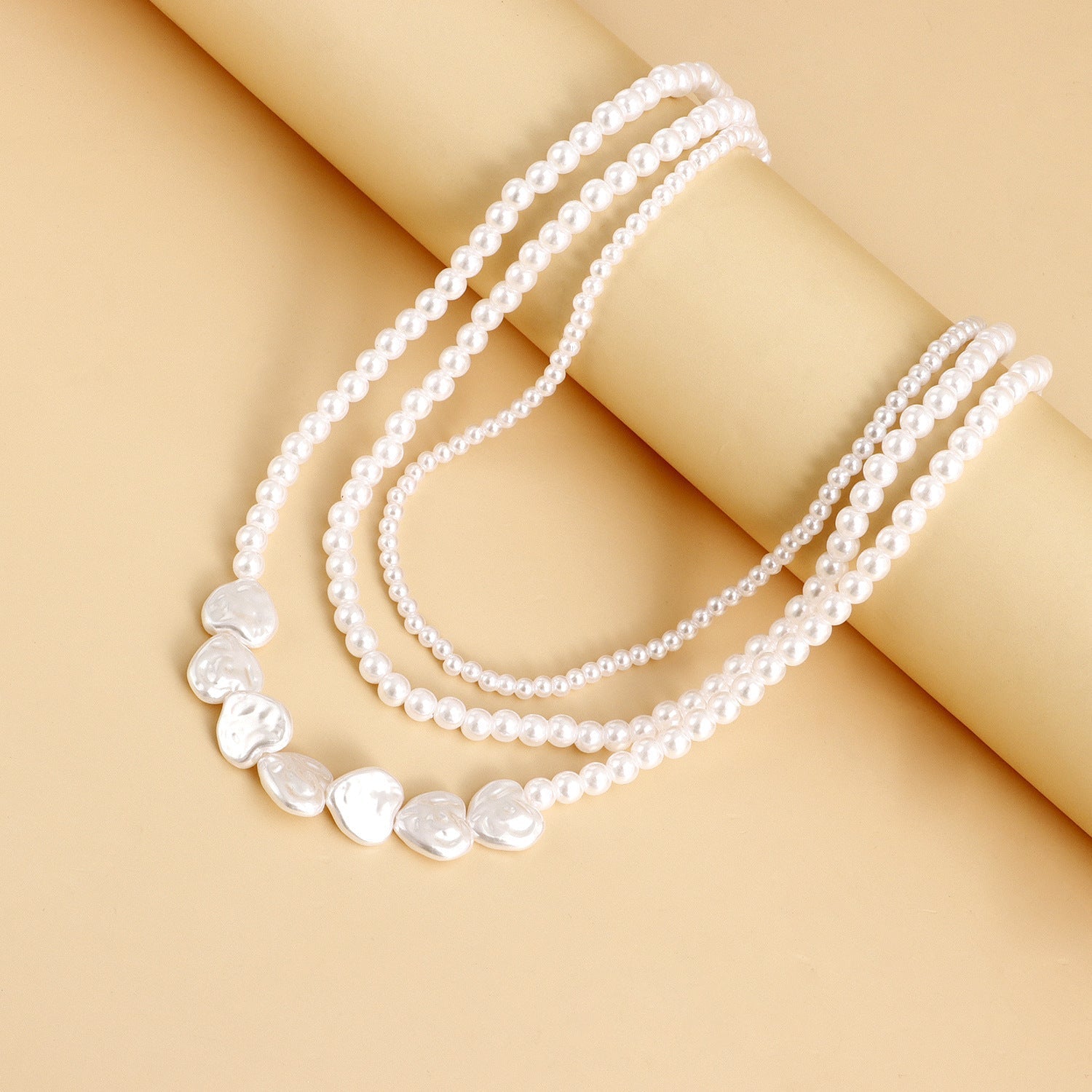 Irregular Imitation Pearls Necklaces