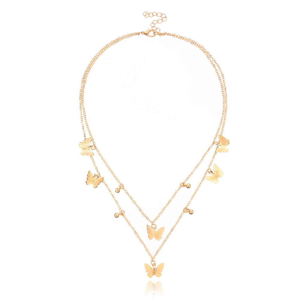 Butterfly Pendant Clavicle Chain Necklace