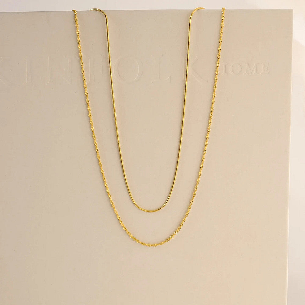 Snake Chain Choker Necklace for Women