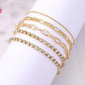 Women Tennis Chain Bracelet Set