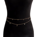 Beach Fashion Belly Chain Moon Body Jewelry Star Tassel Waist Chains