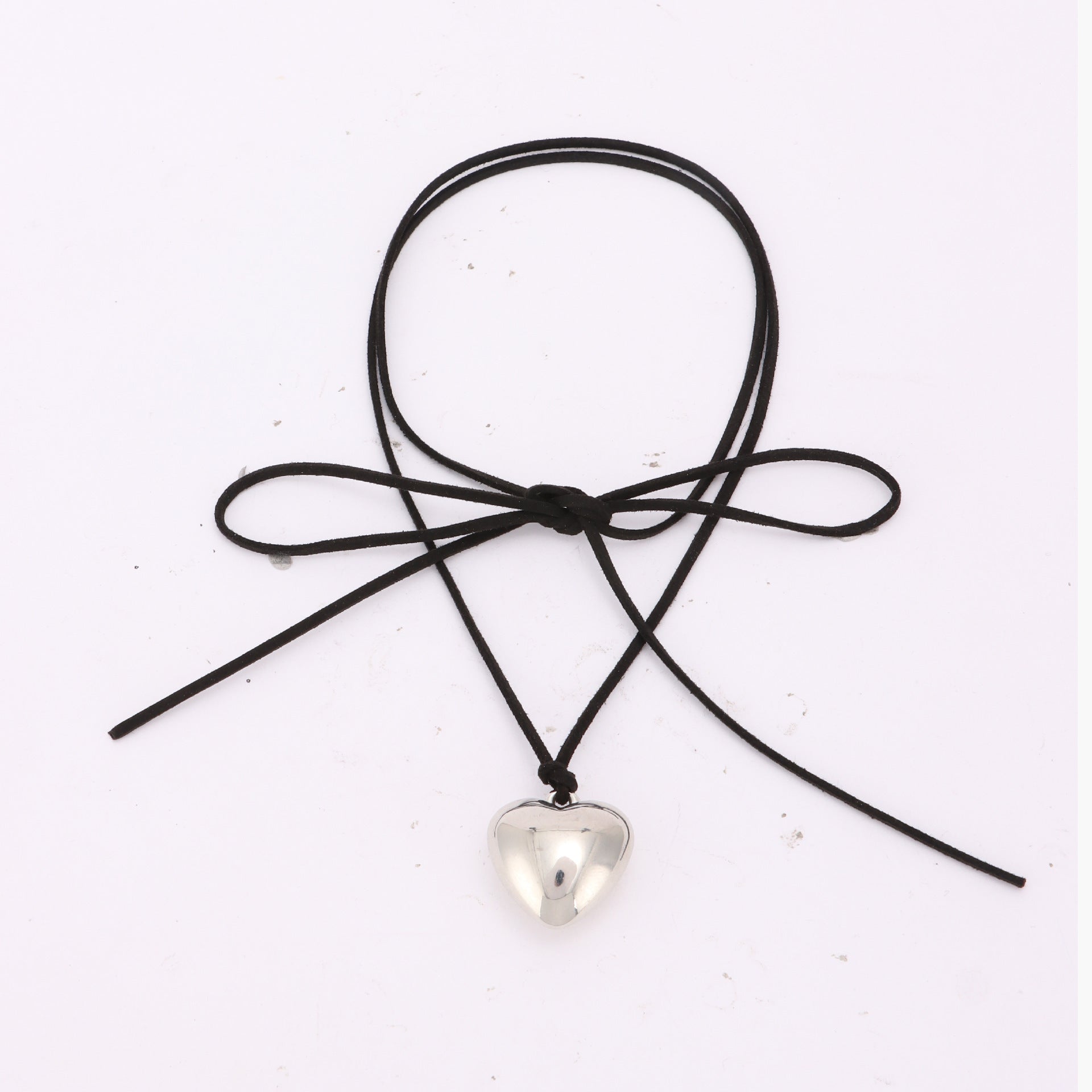 Chunky Puffy Heart Choker Necklace