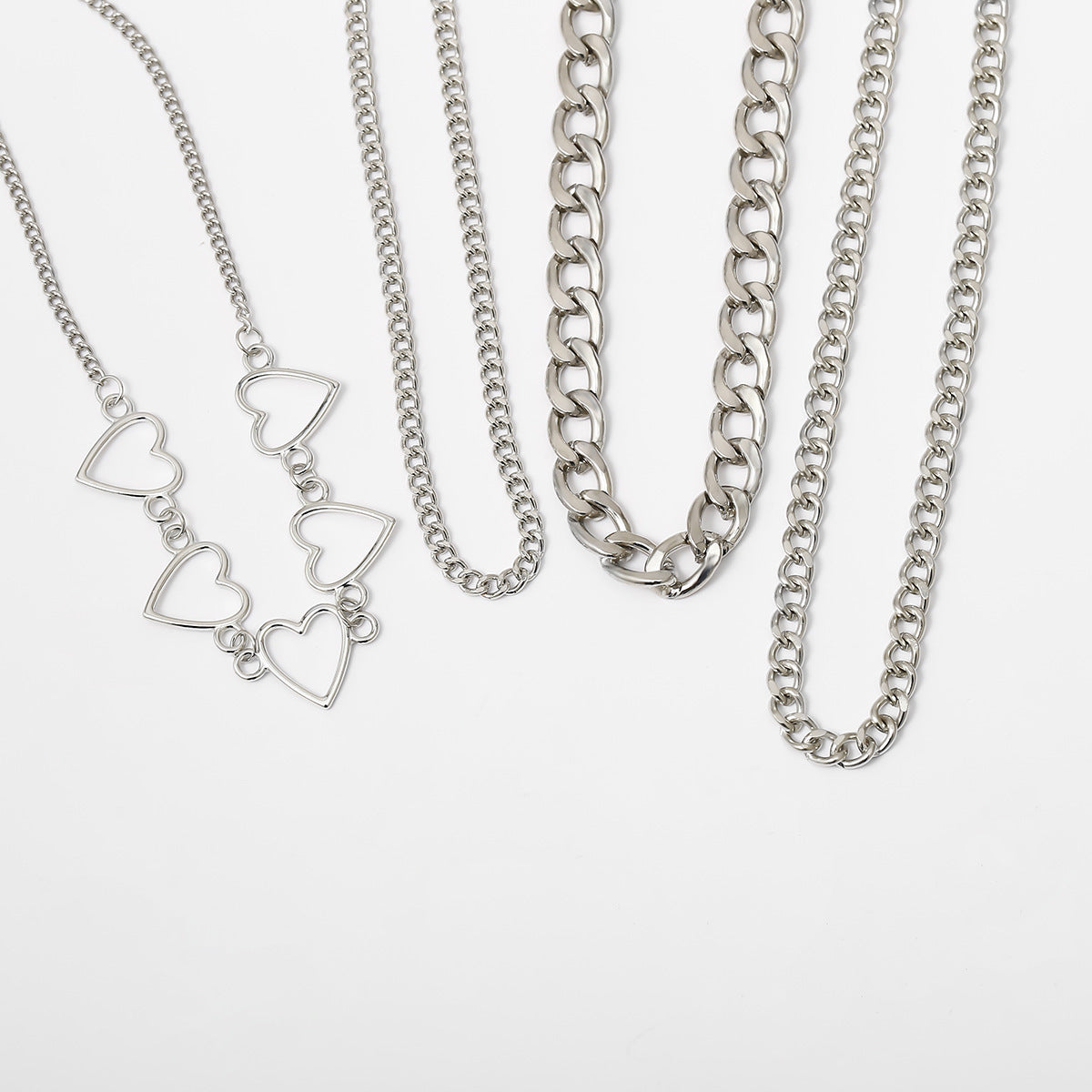 Layer Chain Heart Shaped Necklace for Women