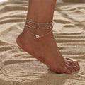 Multi-Layered Nature Stone Anklet Jewelry