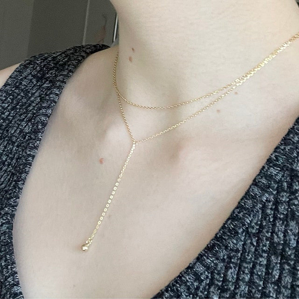Double Layer Chain Pendant Necklace
