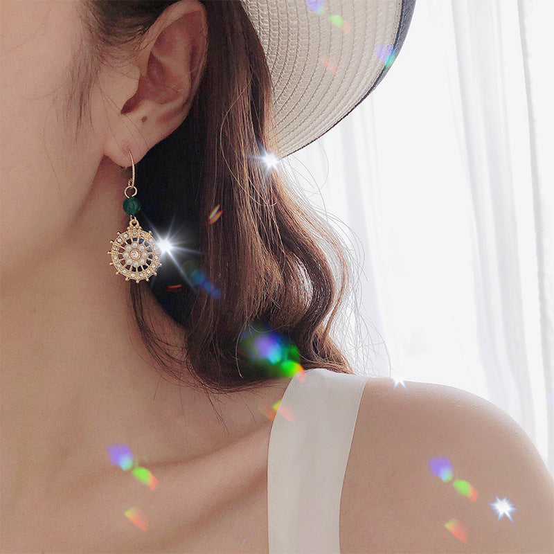 Retro Pearl Drop Earrings for Women