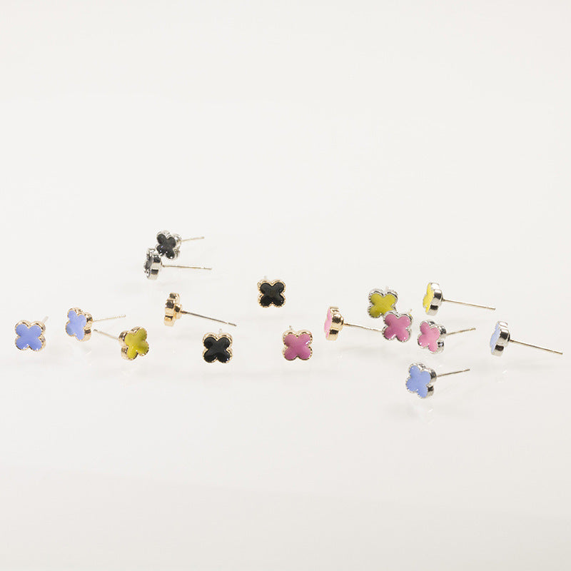 Four Leaf Small Stud Earrings