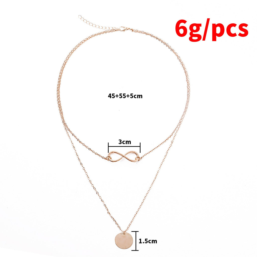 Infinite Charm Chain Choker Necklace