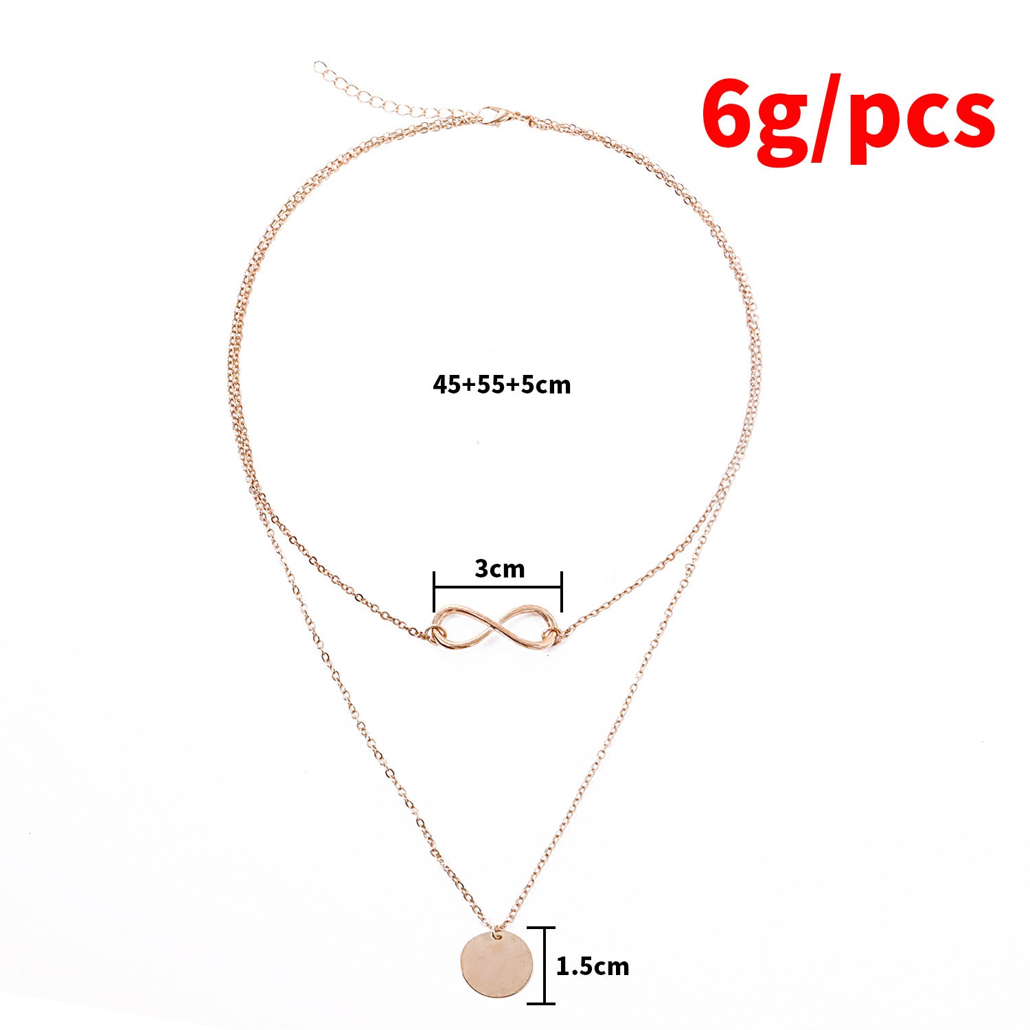 Infinite Charm Chain Choker Necklace