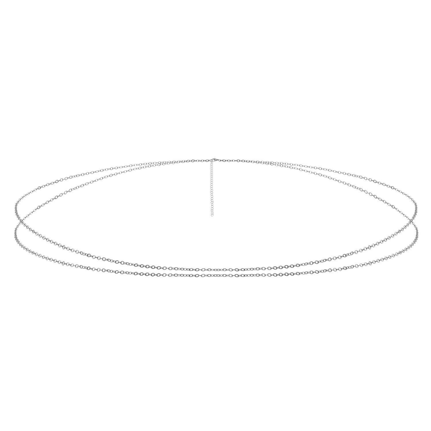 Double Layer Asymmetric Waist Chain Beach Bikini Body Jewelry