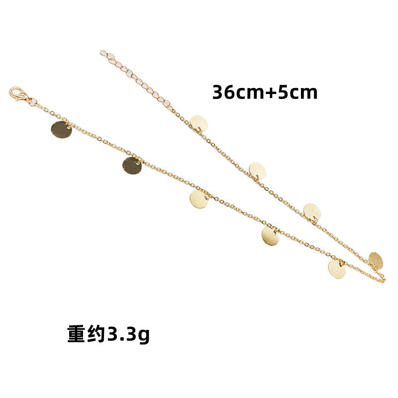 Round Disc Choker Necklace