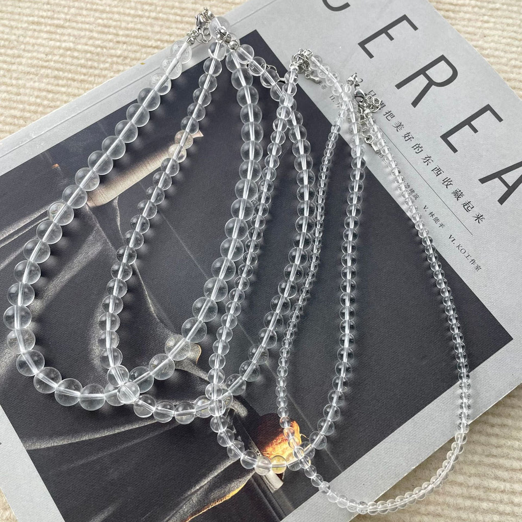 Clear Beads Crystal Necklace