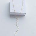 Pearl Chain Tassel Necklace