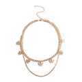 Classic Layered Chokers Butterfly Pendant Tassel Necklaces