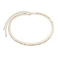 Women Sequin Snake Bone Chain Double Waist Geometric Body Chain
