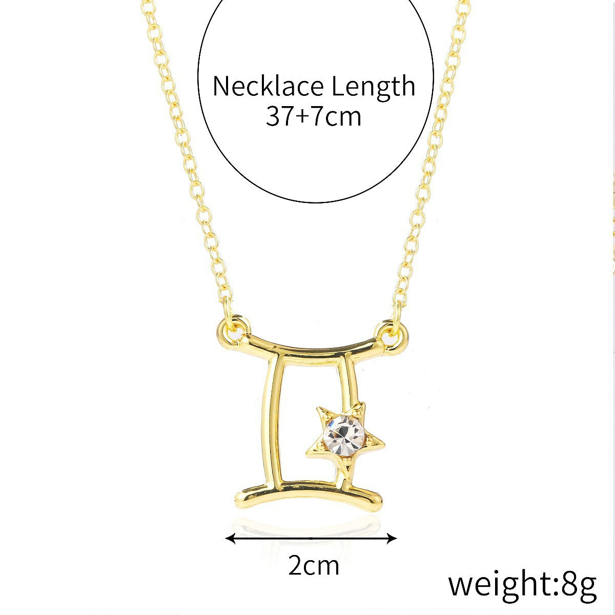 Custom 12 Zodiac Necklace Horoscope Necklace
