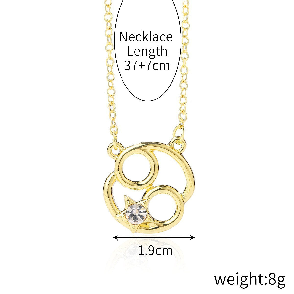Custom 12 Zodiac Necklace Horoscope Necklace