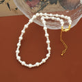 Perfect Round White Color Glass Pearl Necklace