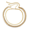 Multilayer Layered Snake Chain Necklace