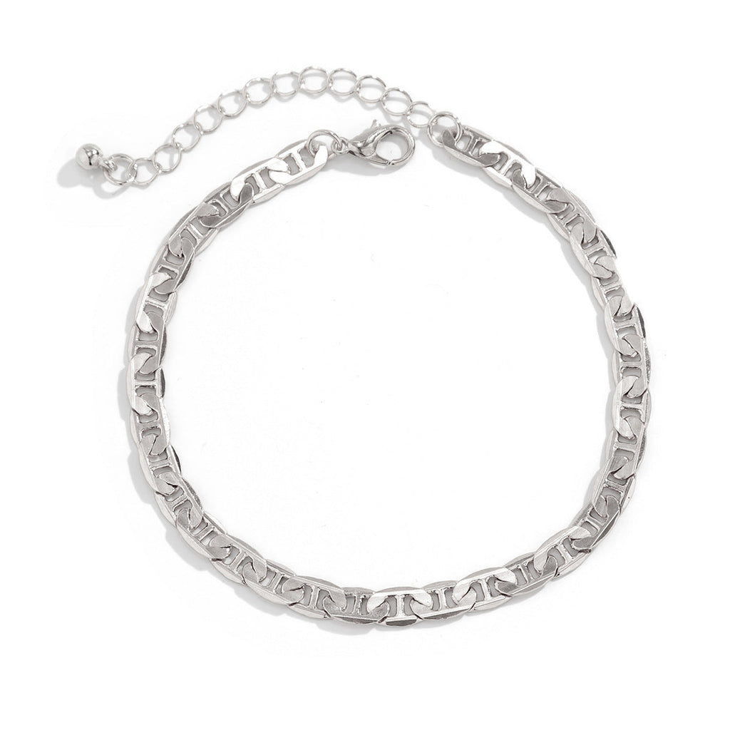 Layer Beaded Layer Chain Anklet Jewelry