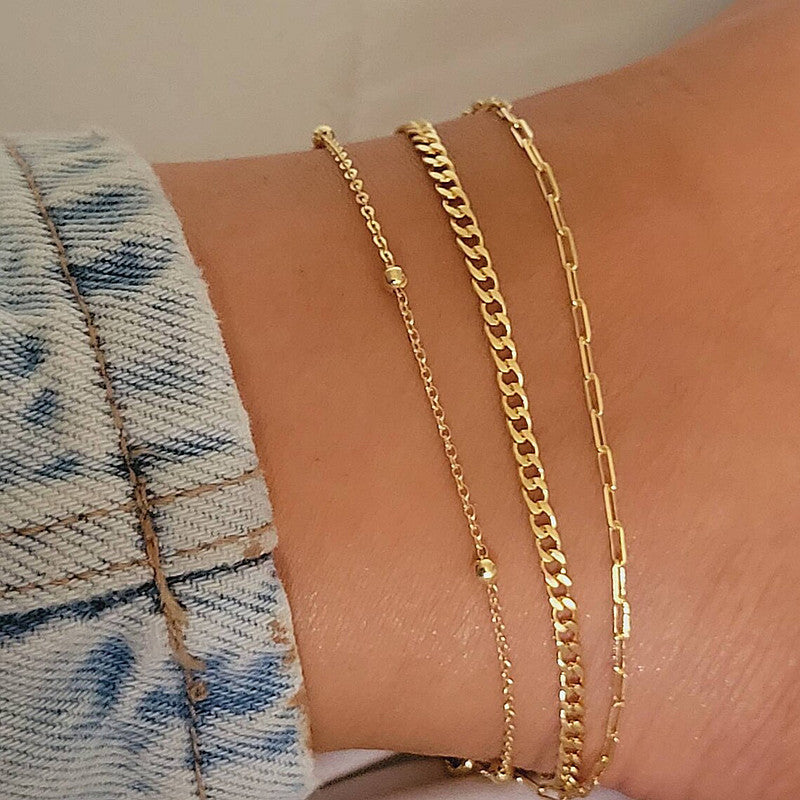Cuban Snake Charm Foot Chain Anklets Jewelry