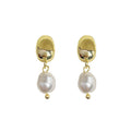 Baroque Irregular Pearl Studs Earrings