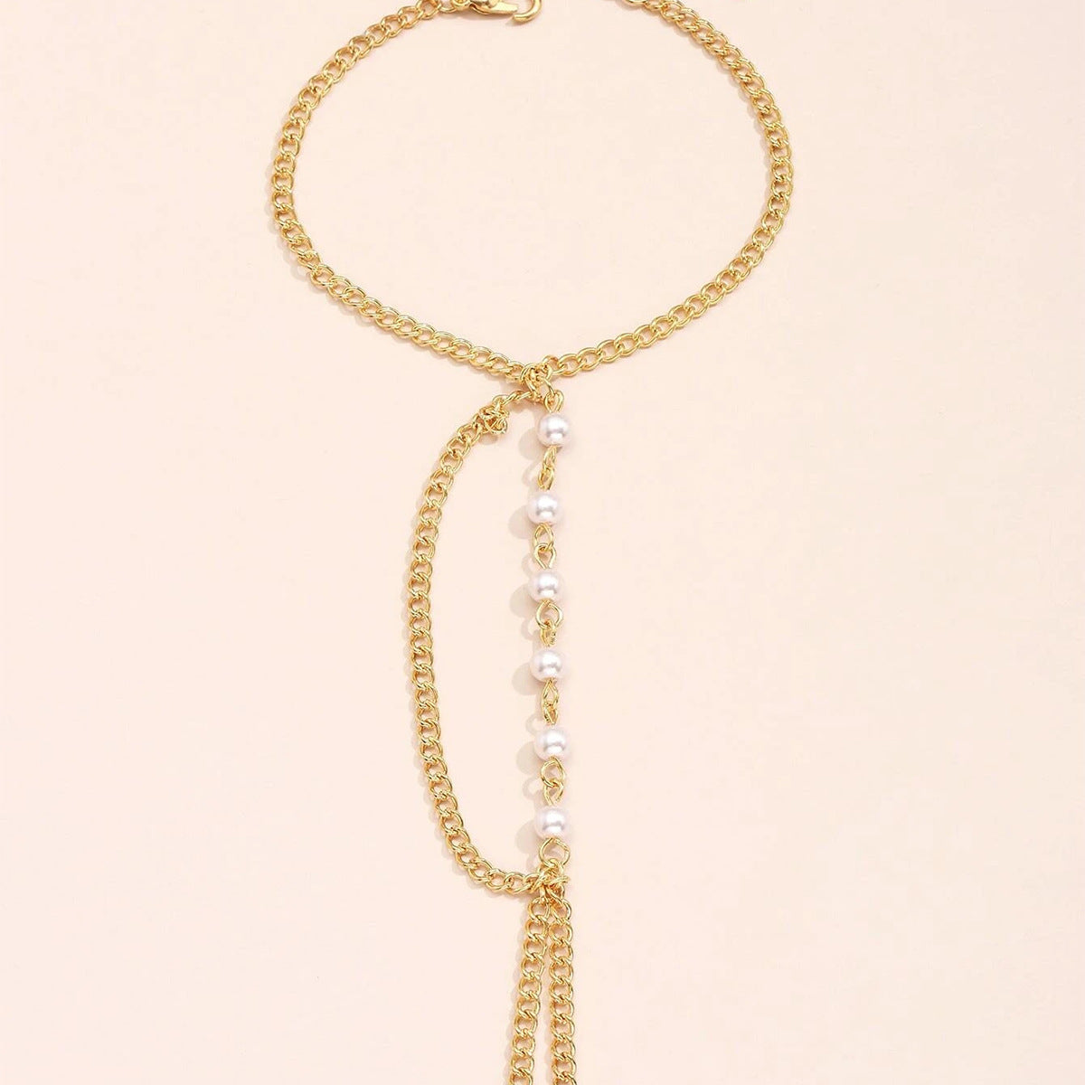 Bohemian Multilayer Chain Pearl Bracelet