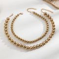 Multi-Layered Round Beaded Necklace