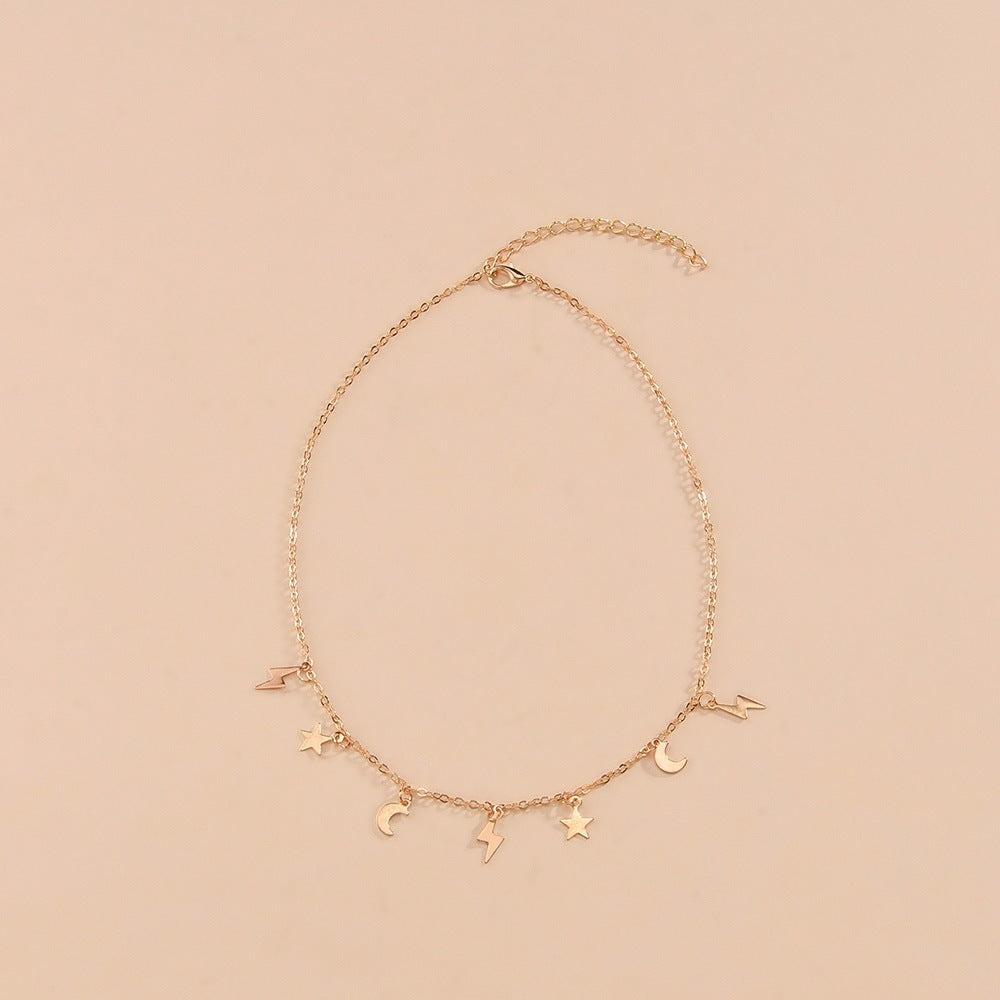 Moon Star Charms Necklace