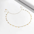 Bridal Beach Back Chain Sequin Pendant Necklace