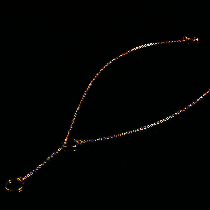 Circle Pull Short Necklace