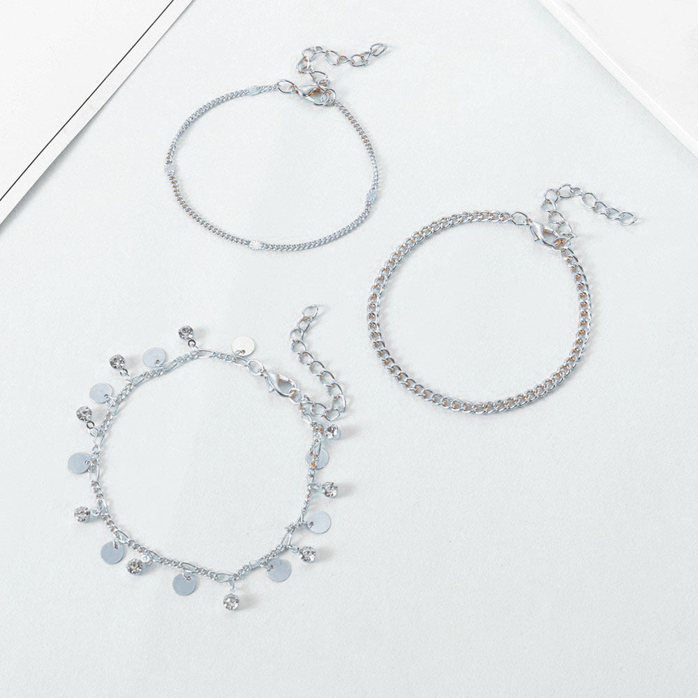 Disc Beaded Layer Bracelet