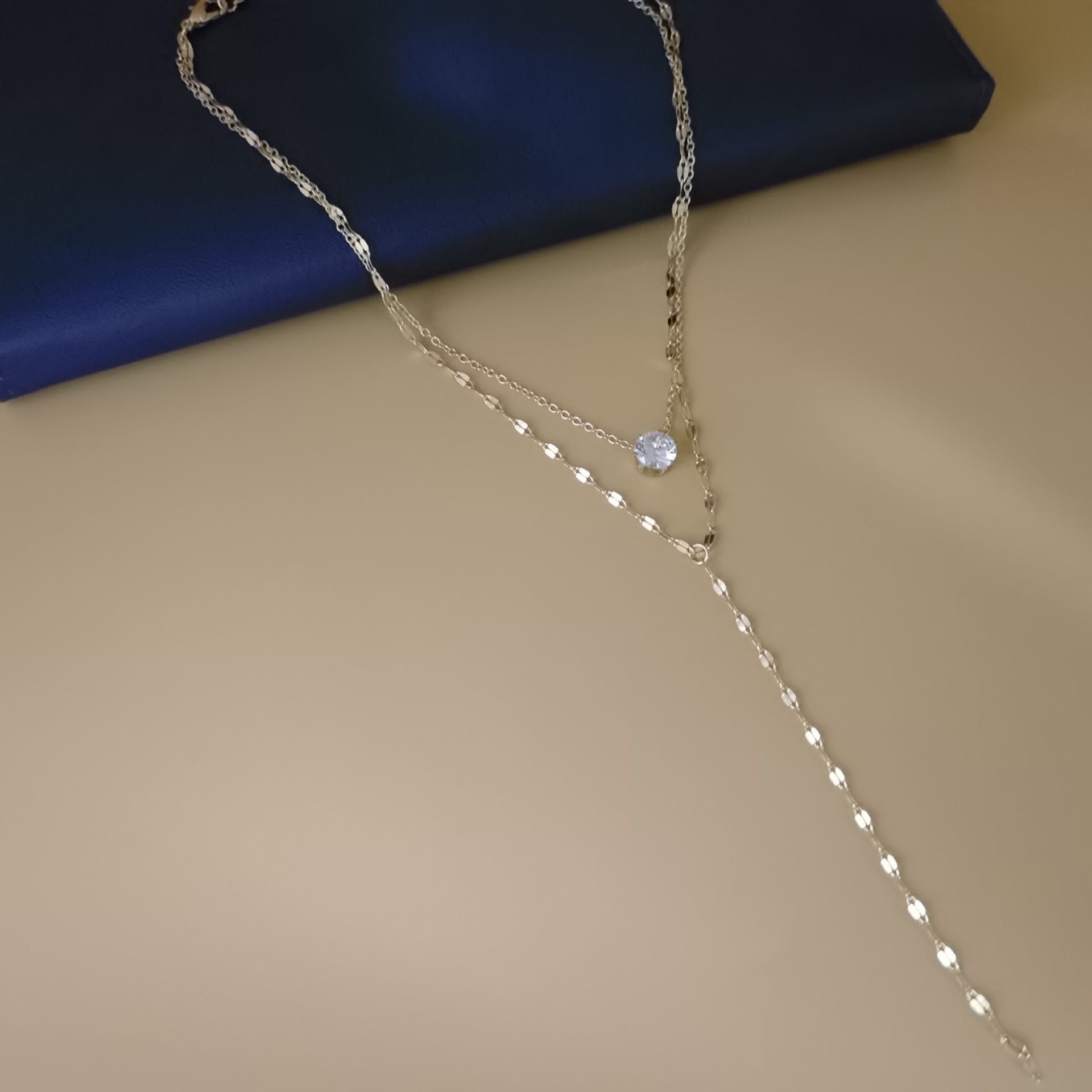 Double Layered Choker Necklace Women Sexy Tassel