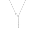 Infinity Cross Pendant Necklace for Women